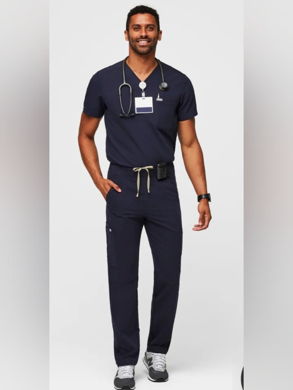 Figs Axim Men's Navy Scrub Pants, Size L